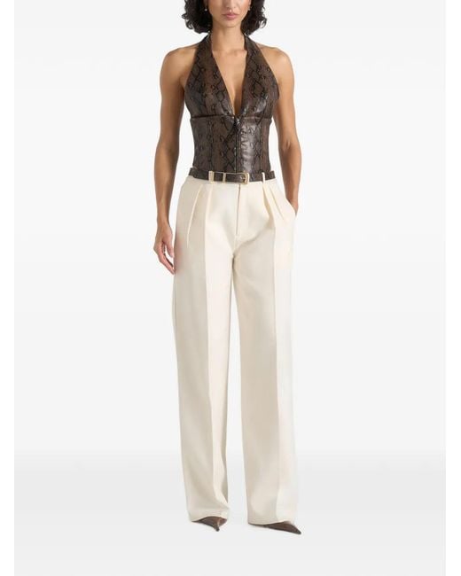 Manière De Voir White Lilian Python Belt