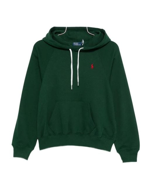 Polo Ralph Lauren Green Embroidered-Logo Hoodie