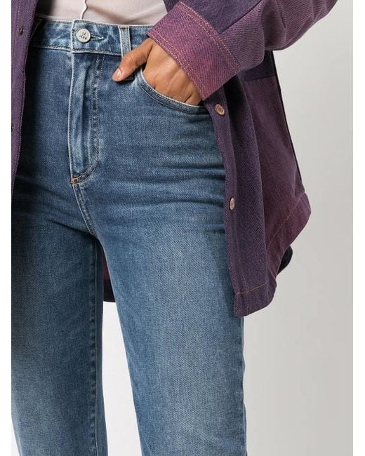 Le Jean Blue Sabine Straight-Leg Jeans