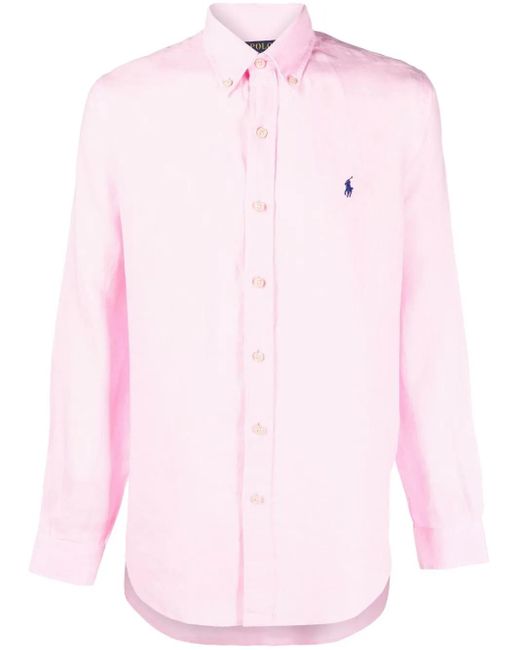 Polo Ralph Lauren Pink Polo Pony Button-Down Shirt for men
