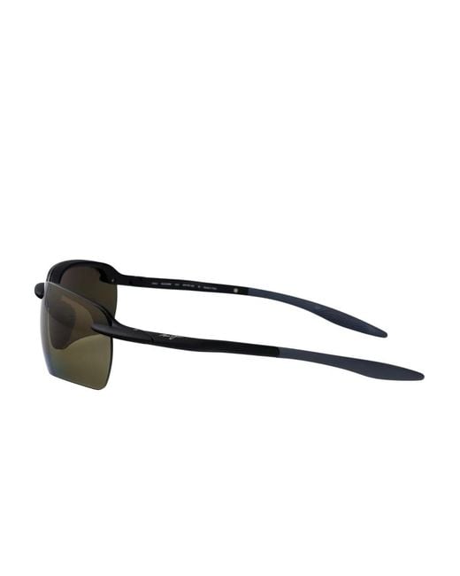 Maui Jim Black Rimless Hookipa Ultra G Sunglasses for men