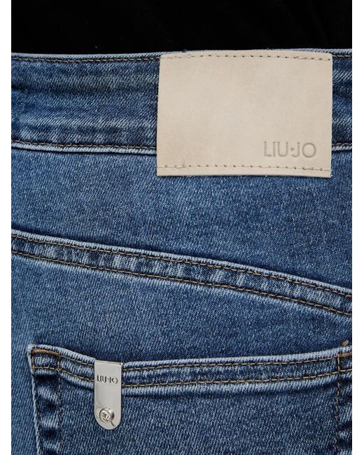 Liu Jo Blue Raw-Hem Skinny Jeans