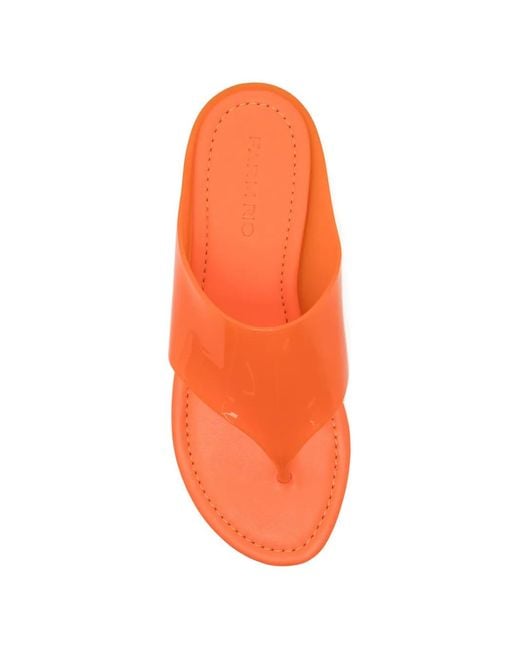 Farm Rio Orange Thong Sandals
