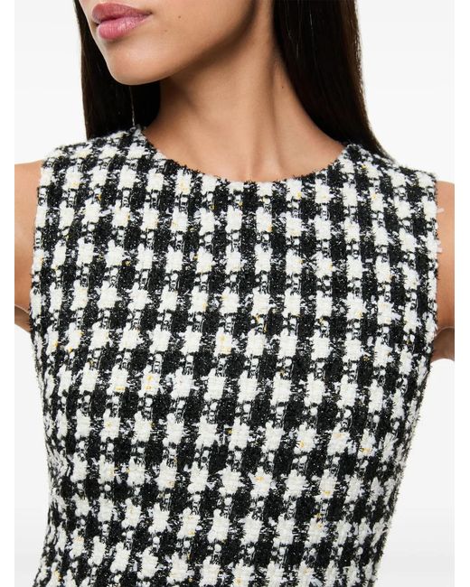 Alice + Olivia Black Clyde Aline Mini Dress
