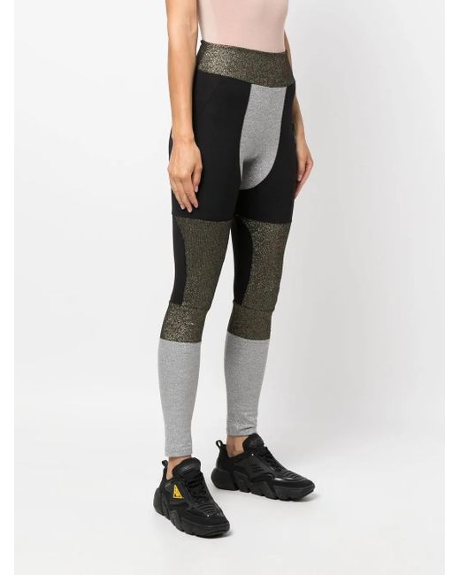 Philipp Plein Black Statement Stretch Leggings