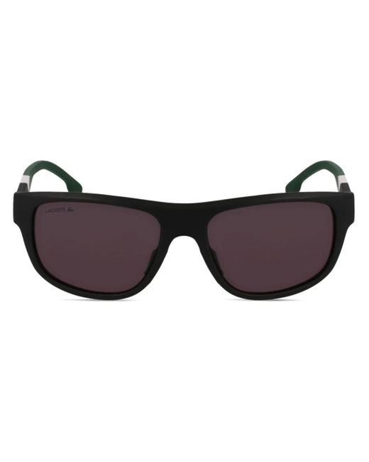 Lacoste Brown Geometric-Print Sunglasses for men