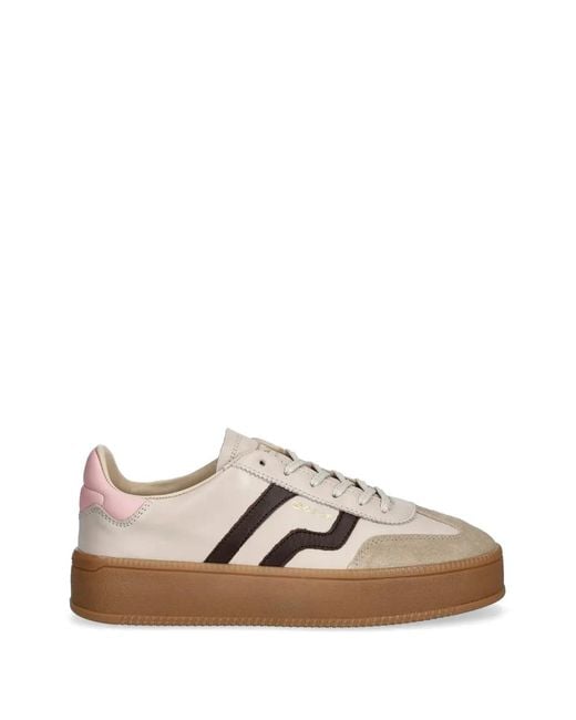 Gant Brown Cuzmani Suede Stripe Sneakers