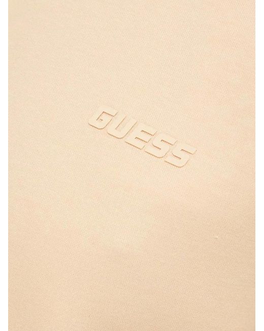 Guess Natural Logo-Tape Cropped Sweatshirt