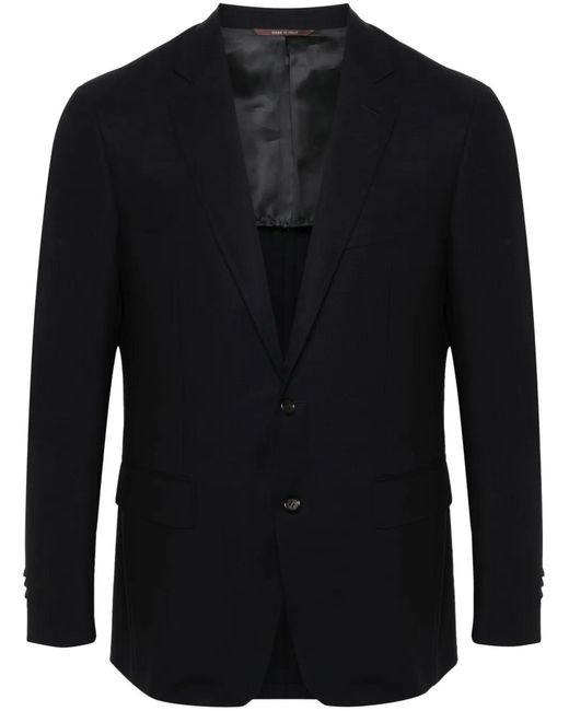 Chaqueta Con Solapas De Muesca Canali de hombre de color Black