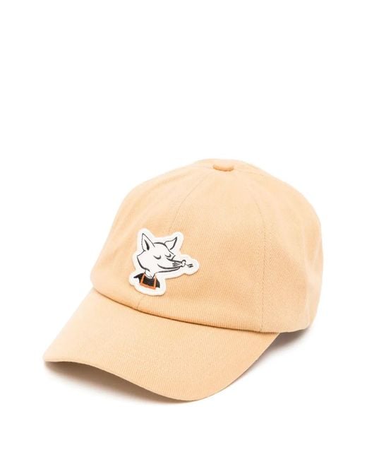 Café Kitsuné Baseballkappe Mit Barista Fox-Patch in Natural für Herren