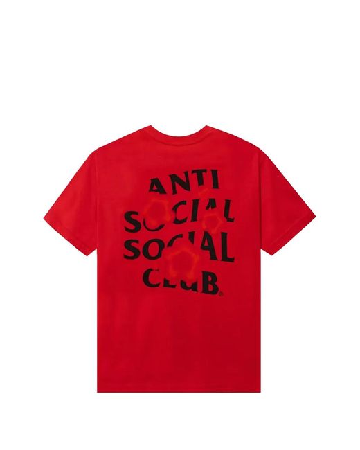 ANTI SOCIAL SOCIAL CLUB Red Seeing The Feeling T-Shirt for men