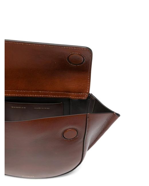 Wandler Brown Hortensia Leather Mini Bag