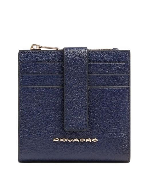 Piquadro Blue Zipped Cardholder