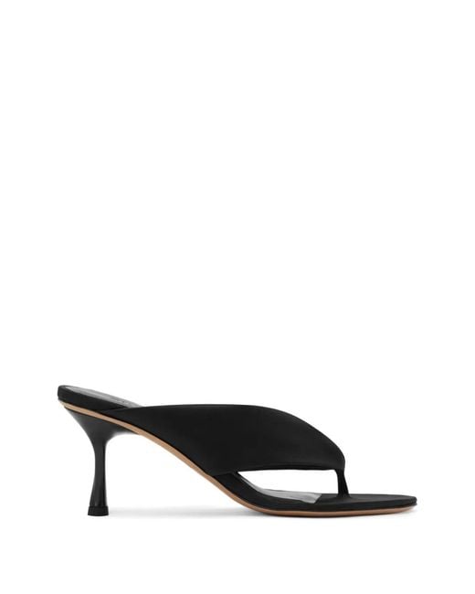 STUDIO AMELIA Black Paloma Heeled Mules
