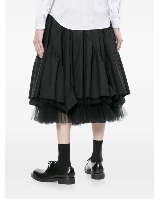 Noir Kei Ninomiya Black Ruffled Skirt