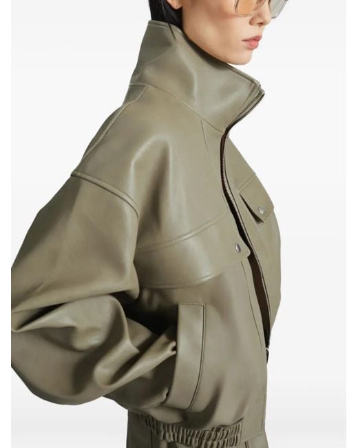 Frankie Shop Green Zip Pocket Jacket