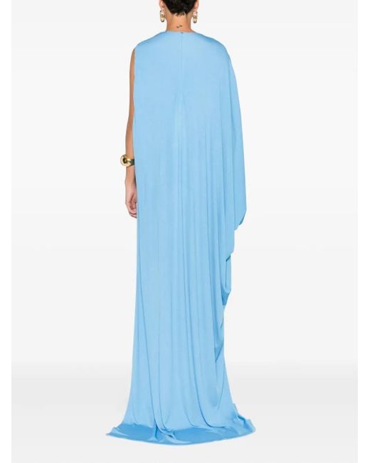 Tom Ford Blue Langärmeliges Abendkleid
