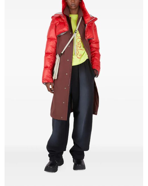 Colmar Red Hooded Puffer Jacket for men