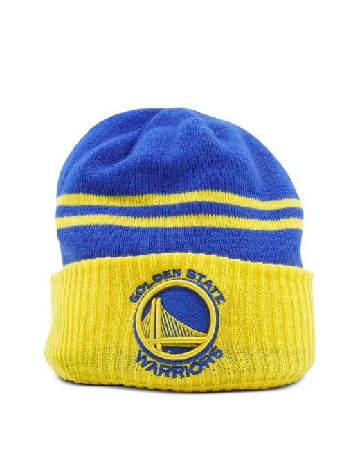 KTZ Yellow X Golden State Warriors Arctic Beanie Hat for men