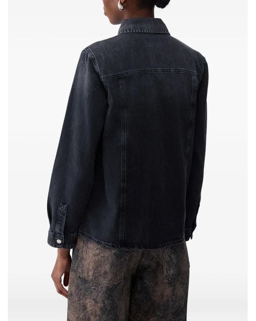 Liu Jo Blue Slim Fit Denim Shirt