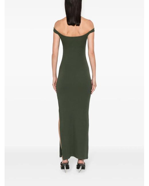 Courreges Hyperbole 90's Maxi-Jurk in het Green