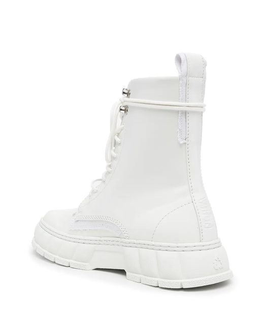 Viron White Combat Boots