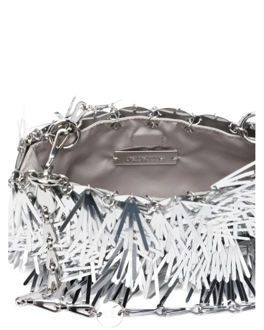 Rabanne スパンコール ショルダーバッグ White
