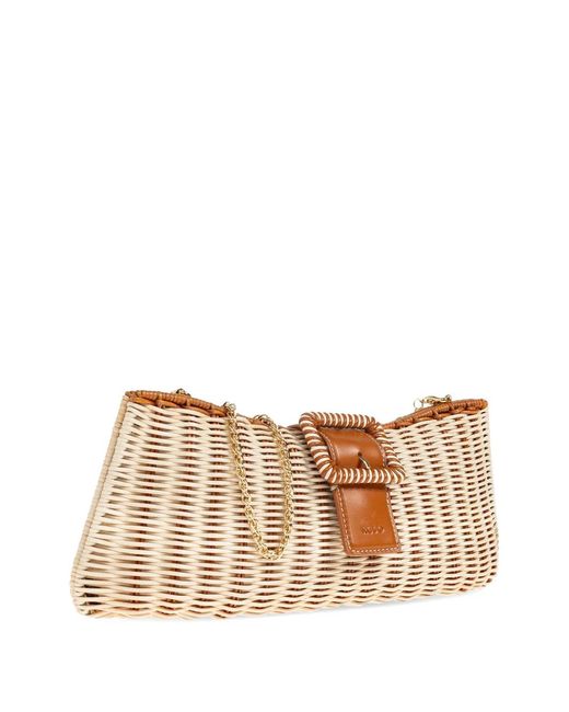 Clutch Con Fibbia di Rodo in Natural