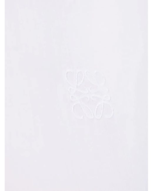Loewe White Dress With Logo