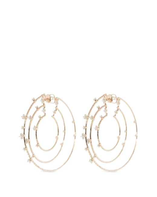 Mattia Cielo White Rugiada Diamond Hoop Earrings