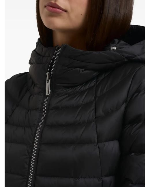 Colmar Black Hooded Padded Coat