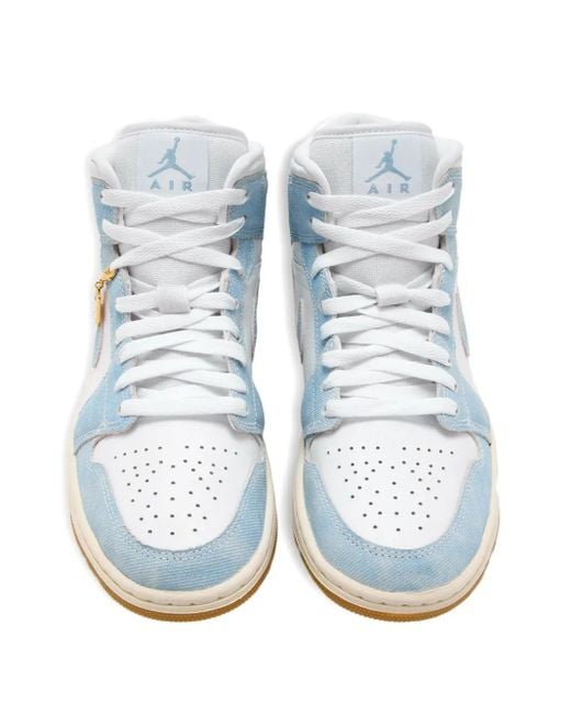 Nike Blue Air Jordan 1 High-Top Sneakers