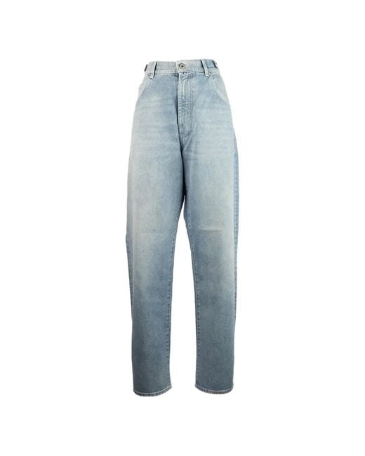 Pence Blue Elasticated-Waist Jeans