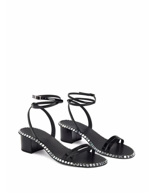 Giuseppe Zanotti Black 40Mm Bellatriks Sandals