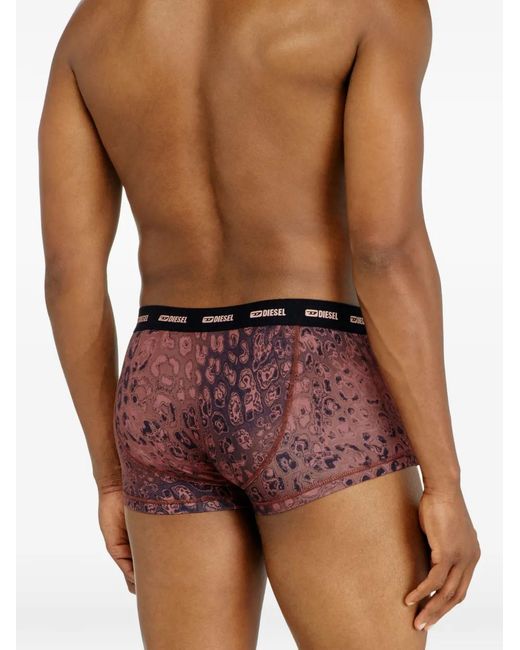DIESEL Black Lot De Trois Boxers En Coton Stretch for men