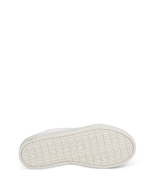 DKNY White York Sneakers