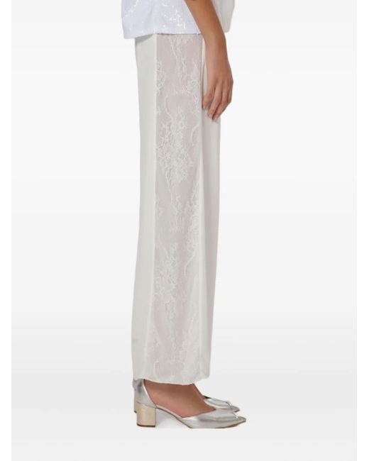 Lethicia Bronstein Willow レースインサート パンツ White