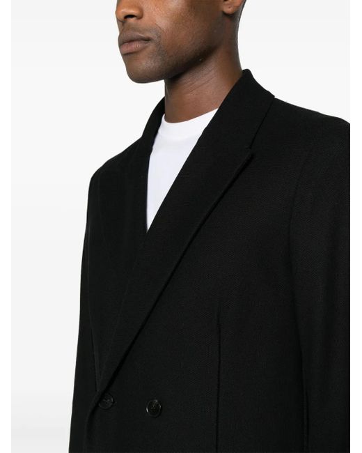 Harris Wharf London Doppelreihiges Sakko Mit Wabenmuster in Black für Herren