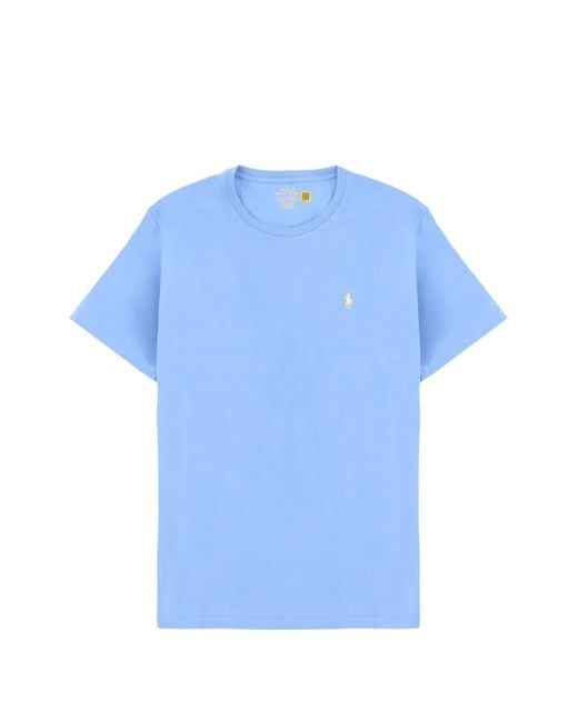 Polo Ralph Lauren Blue Signature Embroidered Polo T-Shirt for men
