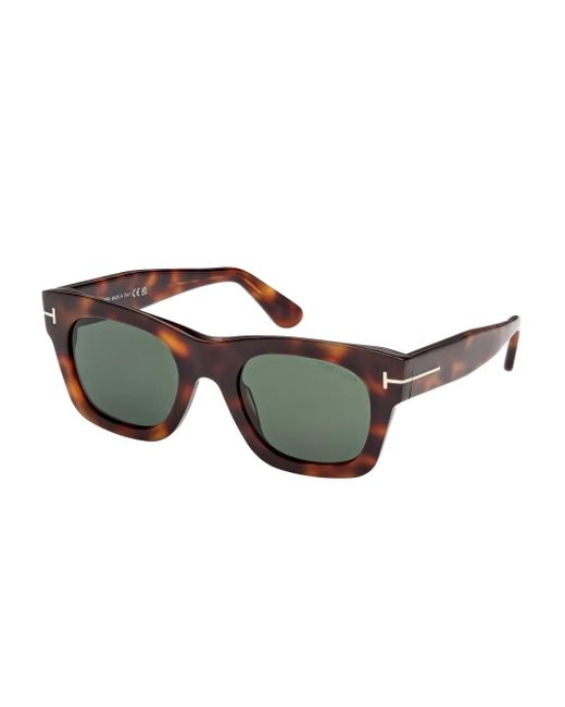 Tom Ford Gray Square-Frame Sunglasses