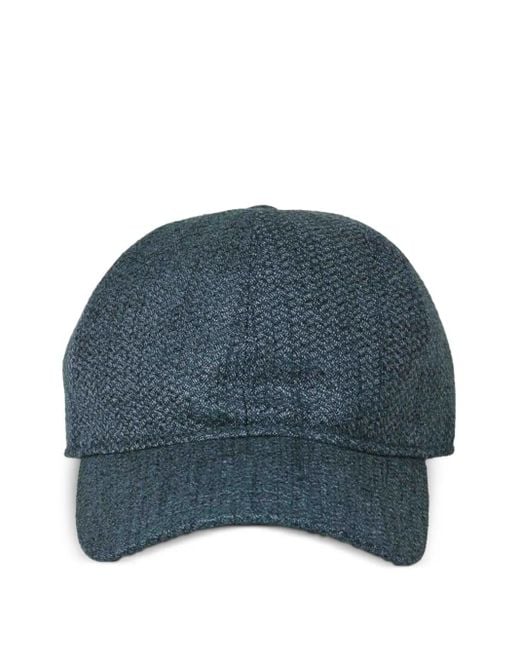 Borsalino Blue Felt Wide Brim Hat for men