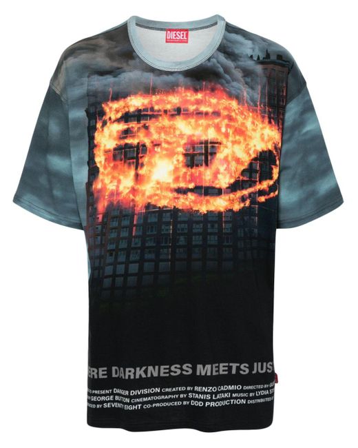 メンズ DIESEL T-boxt-p2 Tシャツ Black