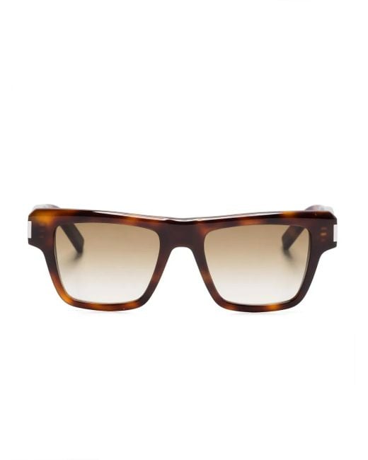 Saint Laurent Brown Sl 469 Square-Frame Sunglasses