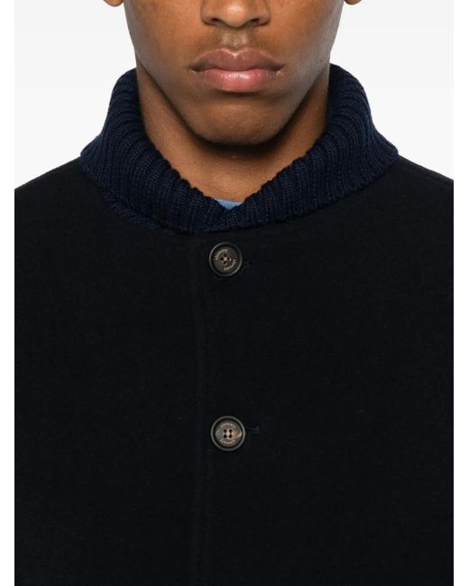 Eleventy Black Jacket With Pockets for men