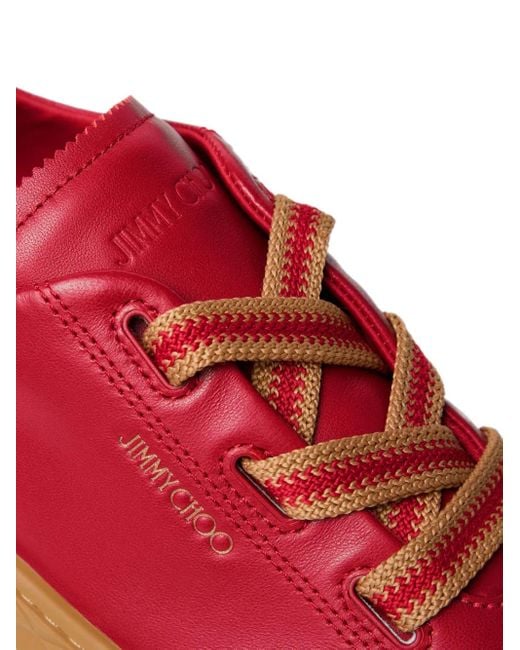 Jimmy Choo Diamond Light Flex Sneakers in het Red