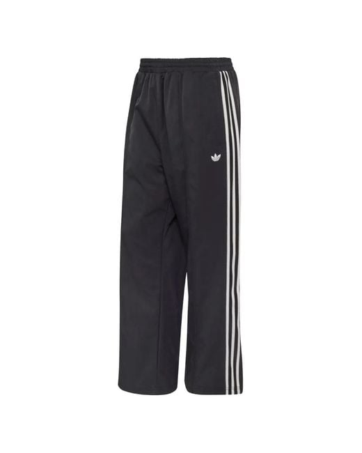 Adidas Blue Britcore Side-Stripe Track Pants for men