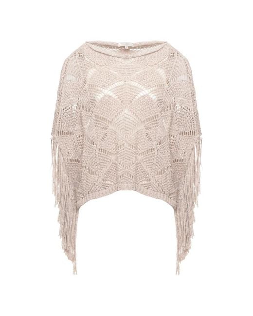 Antonelli Natural Pull En Crochet À Franges