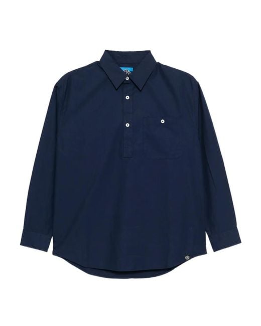 SPORT b. by agnès b. Blue Cotton Shirt for men