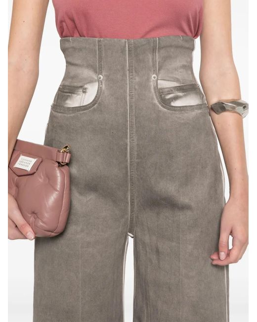 Rick Owens Gray Dirt Cooper Wide-Leg Jeans