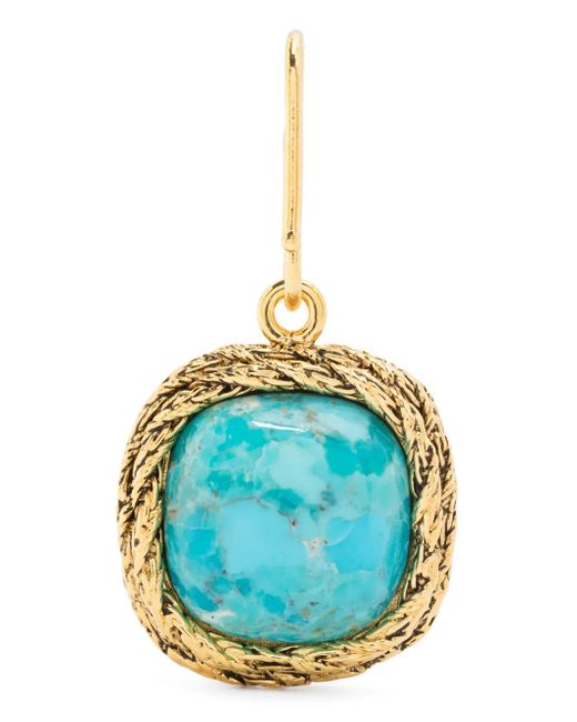 Aurelie Bidermann Mini Miki Turquoise Pendant Blue